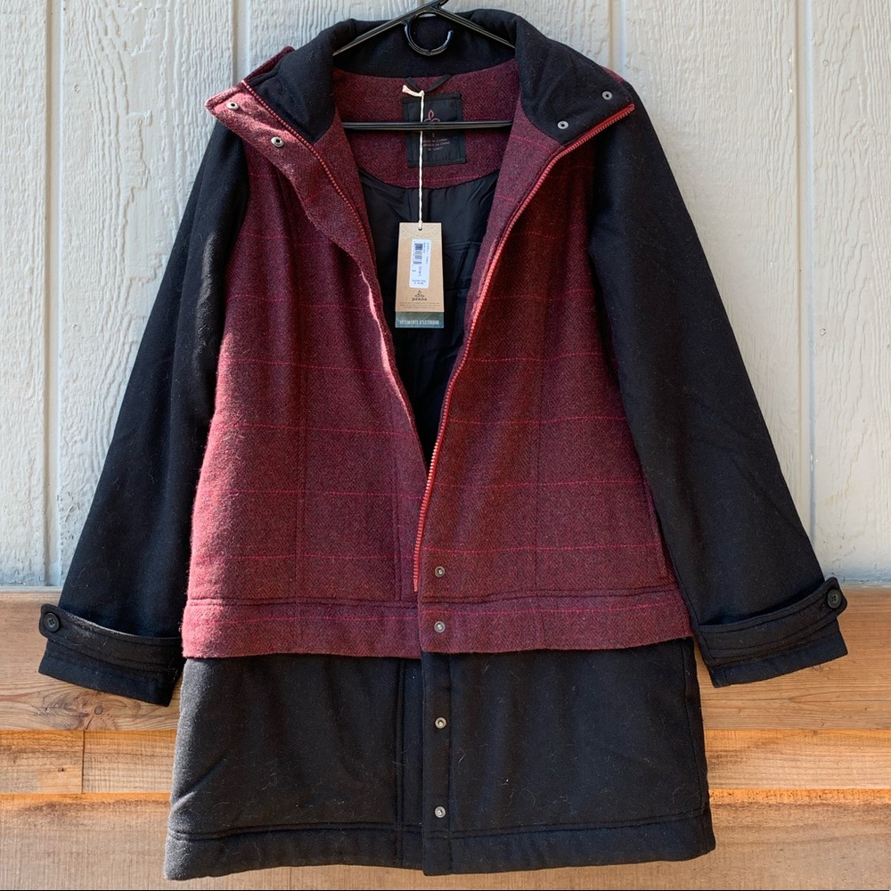 Prana convertible quilted wool Caprise jacket - Picture 5 of 16